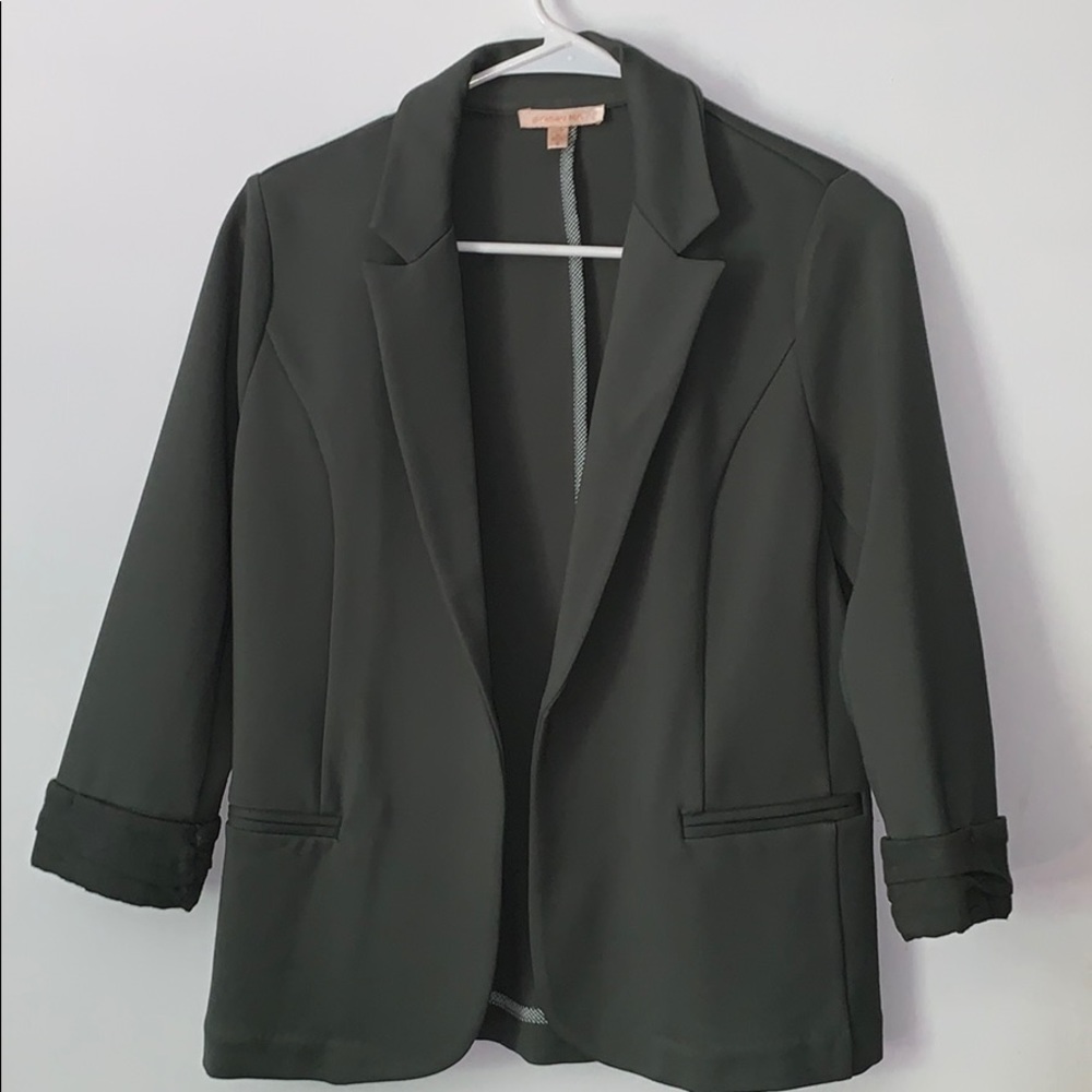 Olive Open Blazer